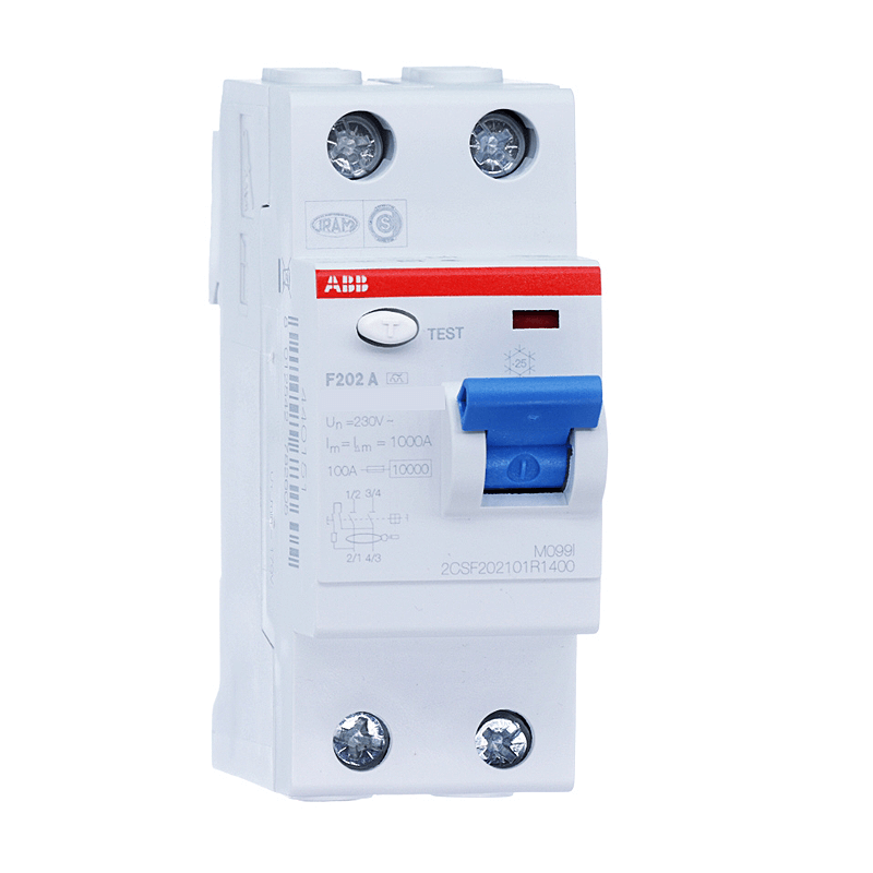 เบรคเกอร์กันไฟดูด 25 แอมป์ 2 โพล ABB RCCB F202 A-25/0.03 (Type A)_1